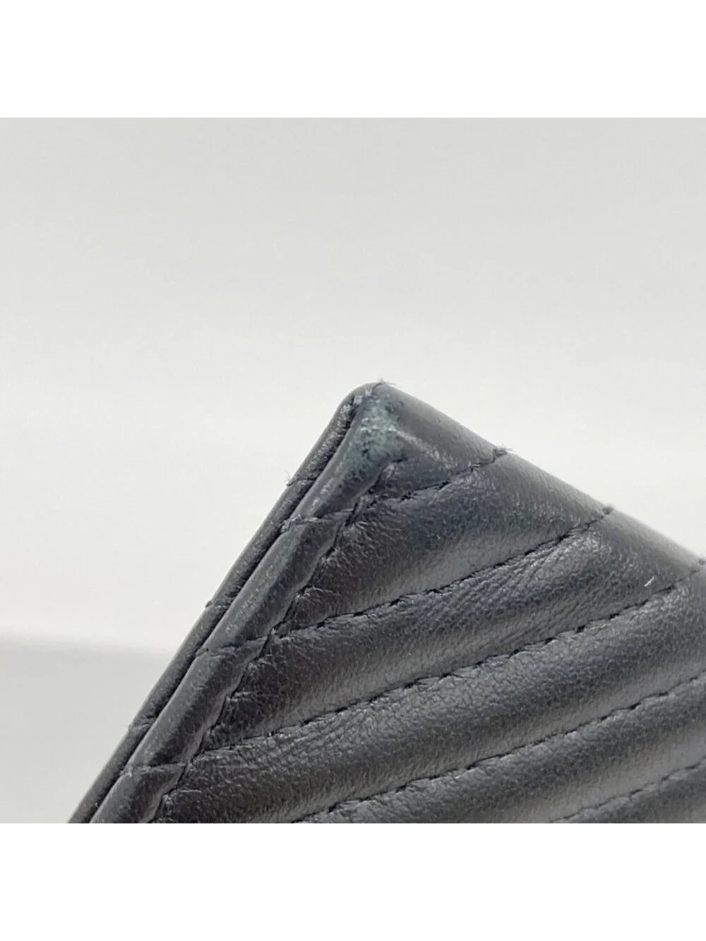 Chanel Wallet Boy Stitch Lambskin Black Silver